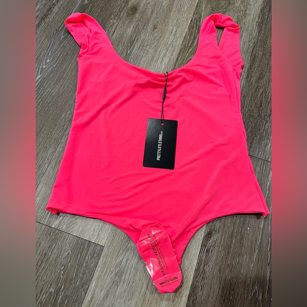 New pretty little thing hot pink bodysuit